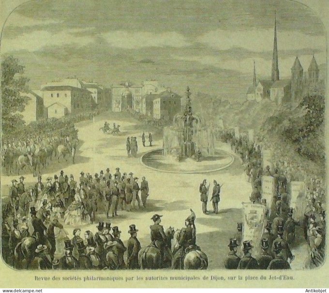 Le Monde illustré 1858 n° 69 Allemagne Bade Bagnères de Luchon (31) Cherbourg (50)