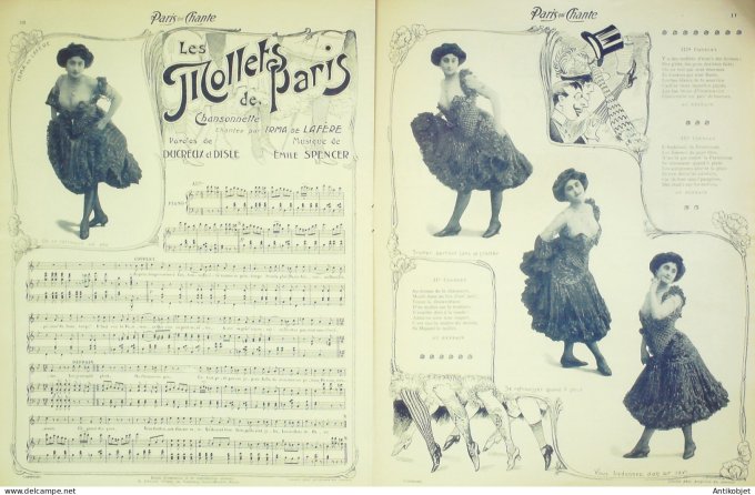 Paris qui chante 1903 #15 Fugère Muller Irma de Lafère Max Morel Romagnan
