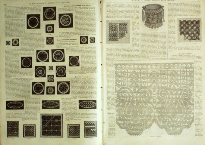 Journal Mode illustrée 1865 # 31 Toque polonaise & chapeau de paille