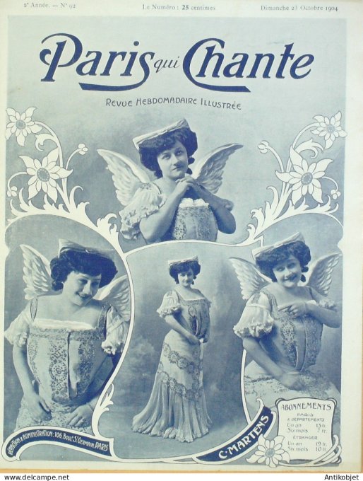 Paris qui chante 1904 #92 Martens Clerc Duval Donorze Anry Taxil Darclée