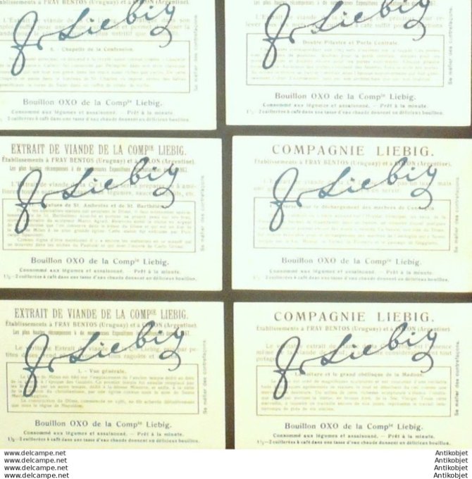 Chromo Liebig Sang 1157b Italie Milan le dome (1924)