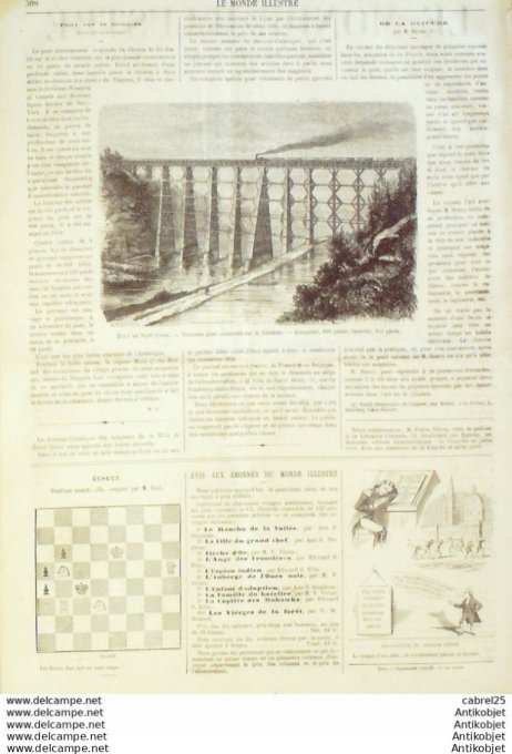 Le Monde illustré 1866 n°503 Sénégal St Louis Italie Venise Vernon (27) Usa New-York