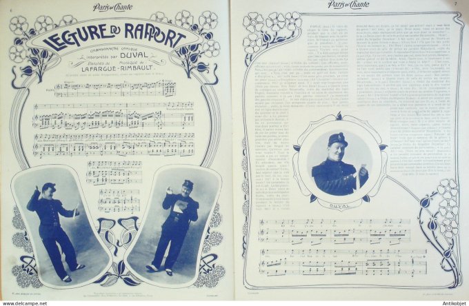 Paris qui chante 1904 n° 92 Martens Clerc Duval Donorze Anry Taxil Darclée