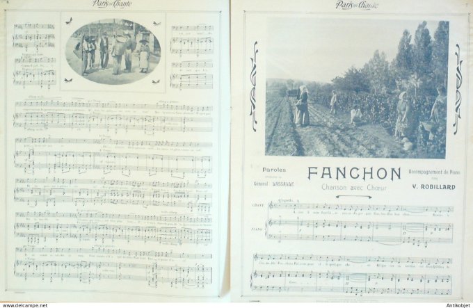 Paris qui chante 1905 n°138 Chansons sur les Vins de France numéro Spécial