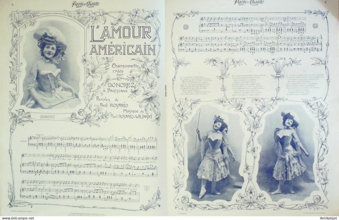 Paris qui chante 1904 n° 92 Martens Clerc Duval Donorze Anry Taxil Darclée