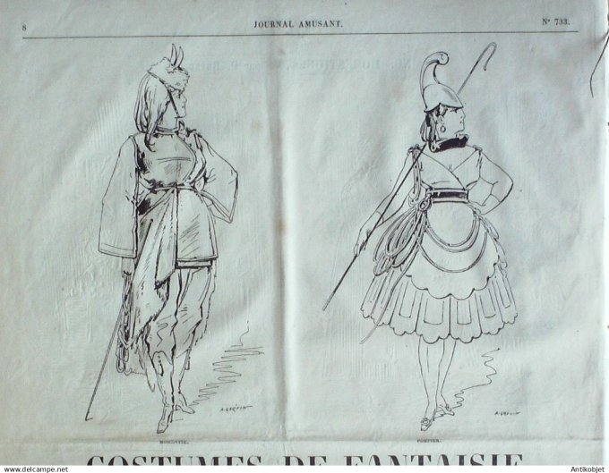 Le Journal Amusant 1870 #  733 Nos domestiques par Beyle