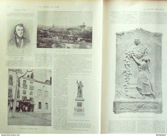 Le Monde illustré 1898 n°2158 Allemagne Friedrichsruhe Belgique Furnes Le Havre (76) Cuba Panuelas P