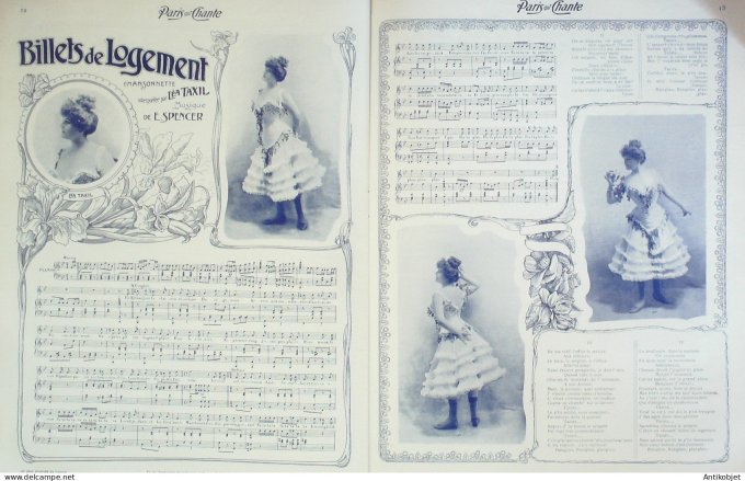 Paris qui chante 1904 n° 92 Martens Clerc Duval Donorze Anry Taxil Darclée