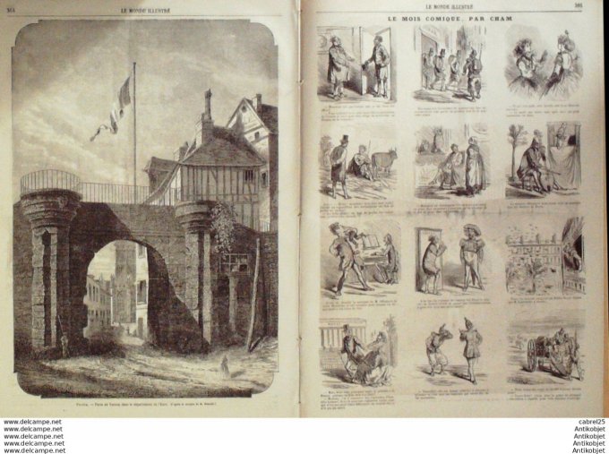 Le Monde illustré 1866 n°503 Sénégal St Louis Italie Venise Vernon (27) Usa New-York