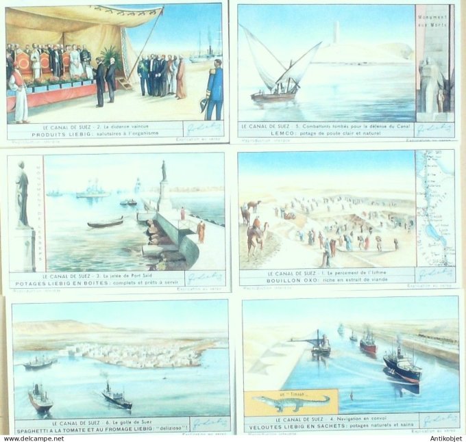 Chromo Liebig Sang 1561 Le Canal de Suez (1953)