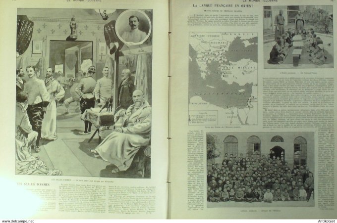 Le Monde illustré 1903 n°2402 Palestine Jérusalem  Kastinia Michmar Mikweh institut agricole Lille (