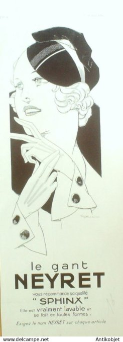Publicité Lingerie Neyret 1934