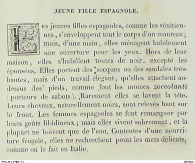Espagne June fille 1859