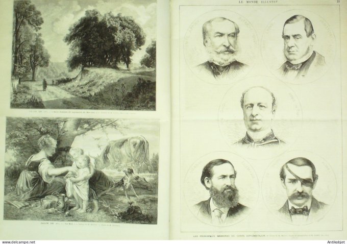 Le Monde illustré 1872 n°796 Morvan (58) Espagne Bizcarra Ulibarri Strasbourg (67)