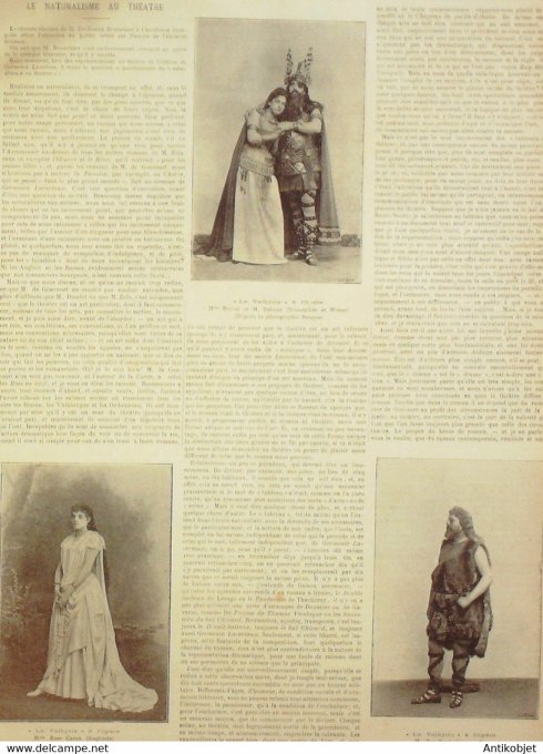 Soleil du Dimanche 1893 n°26 Bordeaux (33) Rodez (12) Cardinal Bourre