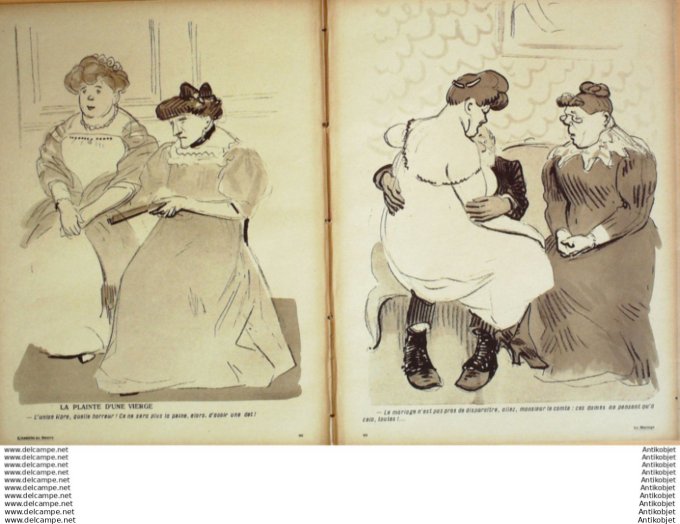 L'Assiette au beurre 1908 # 370 Le Mariage Hermann Paul