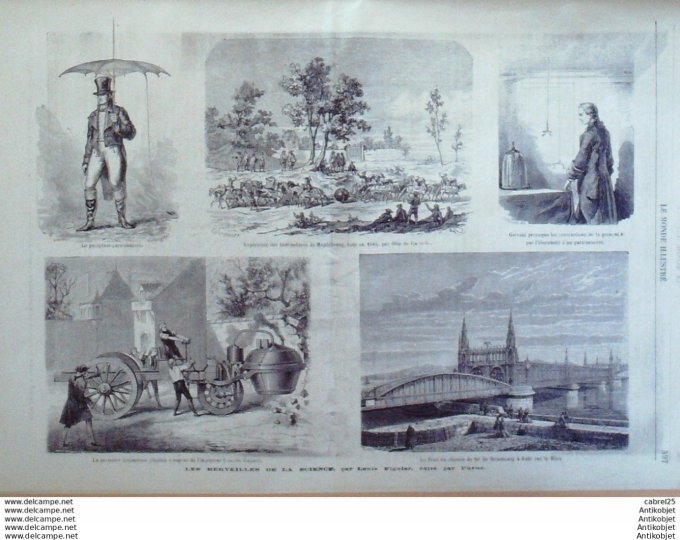 Le Monde illustré 1866 n°505 Buenos Aires Suède Types Portugal Lisbonne Angleterre Londres