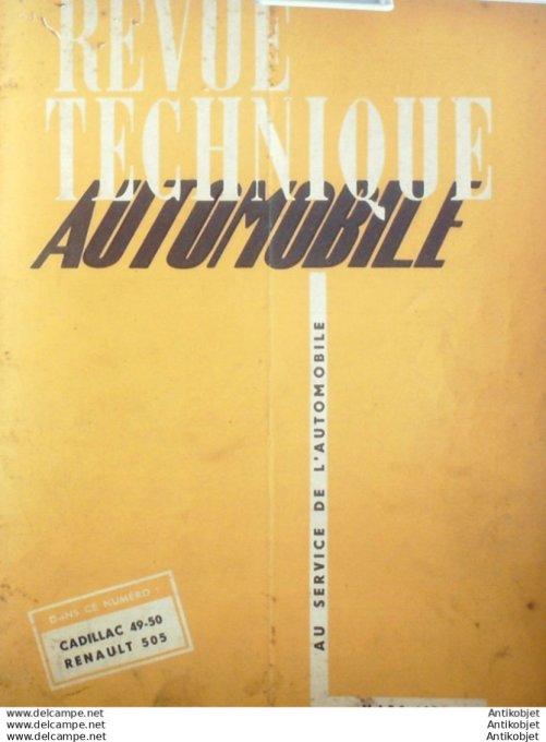 R.T Automobile Renault 505 CADILLAC 49 50 1951