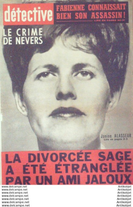 Détective 1966 # 1069 Ajaccio Grasse Villepreux Nevers Damparis Grenoble