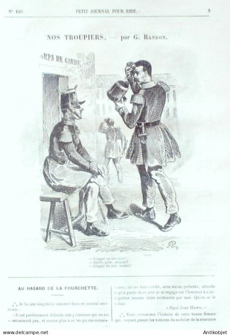 Petit journal pour Rire 1863 # 420 La vie de bureau Grevin