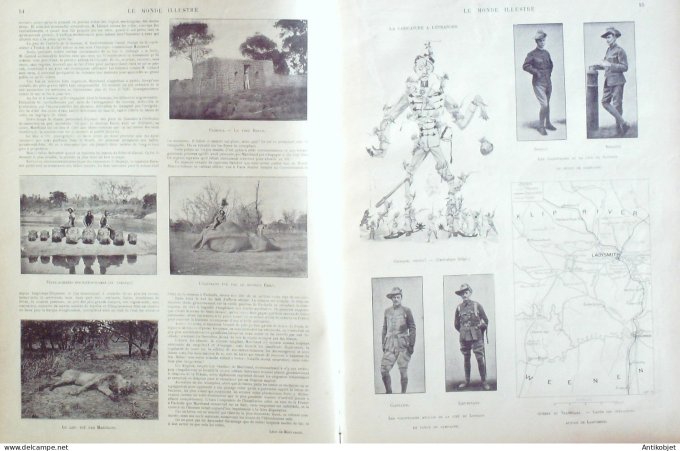 Le Monde illustré 1900 n°2235 Afrique-Sud Prétoria Fachoda Transvaal Fourgon électrique