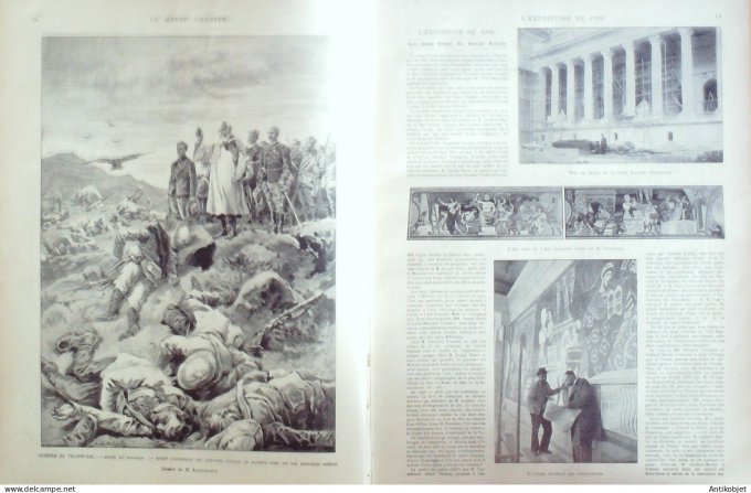 Le Monde illustré 1900 n°2235 Afrique-Sud Prétoria Fachoda Transvaal Fourgon électrique