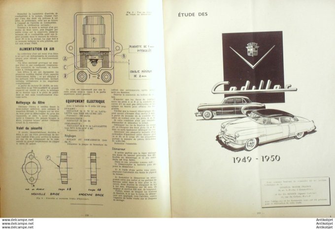 R.T Automobile Renault 505 CADILLAC 49 50 1951