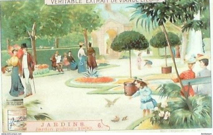 Chromo Liebig Sang  852 Jardins V (1906)