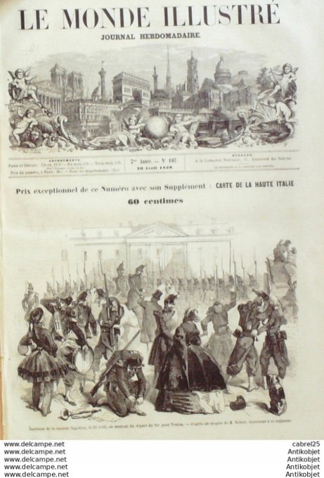 Le Monde illustré 1859 n°107 Toulon (83) Pré-Catelan (92) Allemagne Lanterbrunnen