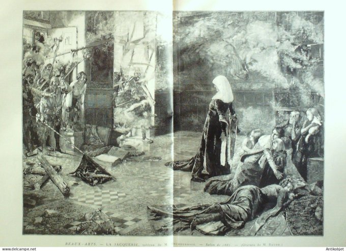 Le Monde illustré 1886 n°1517 affaire du châteauvillain Tour de Nesle François Ier à Benvenuto