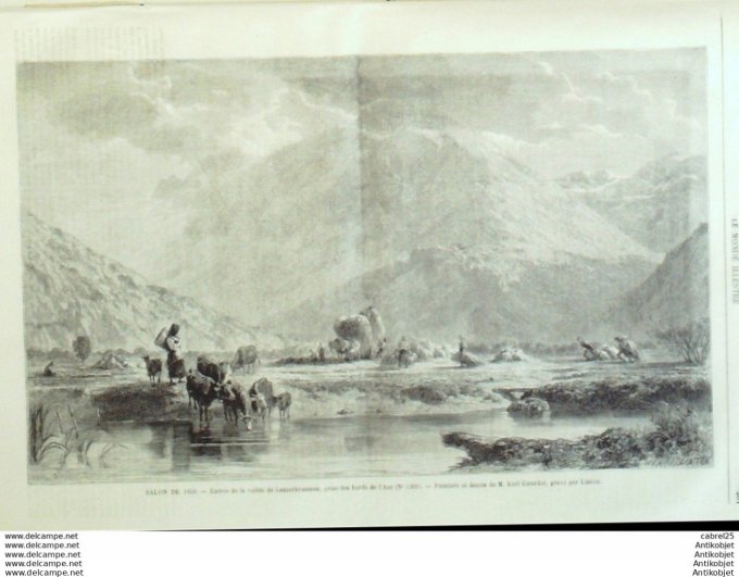 Le Monde illustré 1859 n°107 Toulon (83) Pré-Catelan (92) Allemagne Lanterbrunnen