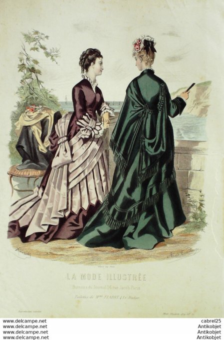 Gravure de mode Gazette de Famille 1875 n°161 (Maison Duboys)