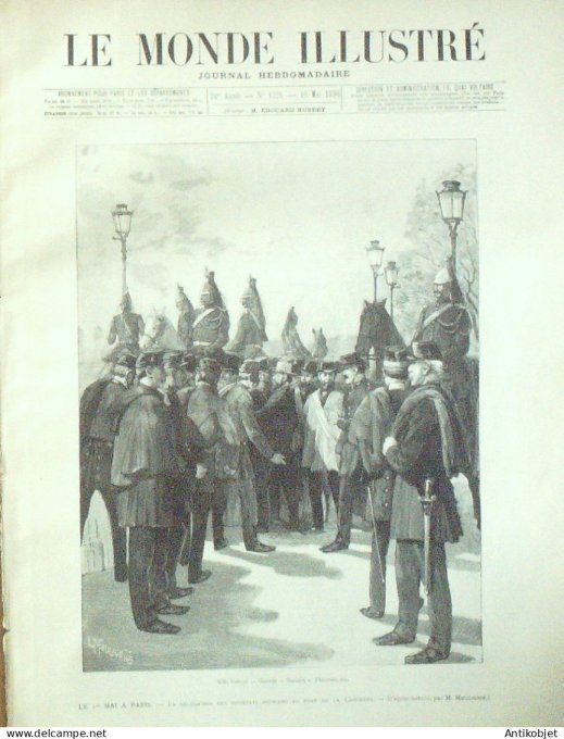 Le Monde illustré 1890 n°1728 Paris élections municipales délégation des syndicats ouvriers
