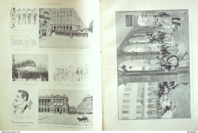 Le Monde illustré 1890 n°1728 Paris élections municipales délégation des syndicats ouvriers