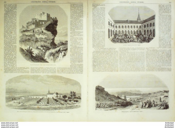 L'Illustration 1849 n°354 Algérie ALGER STAOUELI ZAATCHA RAMBOUILLET (78) LUNEVILLE (54)