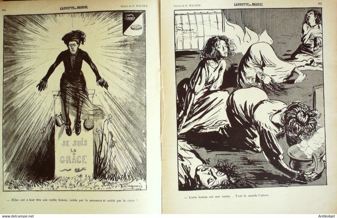 L'Assiette au beurre 1909 # 420 L'Affaire Bassot Galanis Poncet Wagner