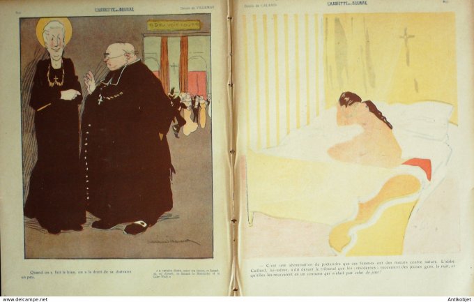 L'Assiette au beurre 1909 # 420 L'Affaire Bassot Galanis Poncet Wagner