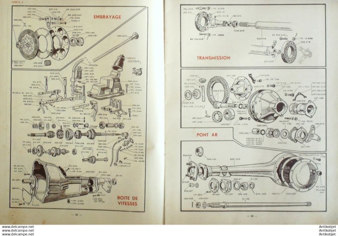 R.T Automobile Simca 8 Amortisseur Star 14 # 1947