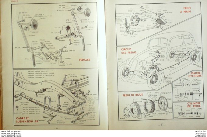 R.T Automobile Simca 8 Amortisseur Star 14 # 1947