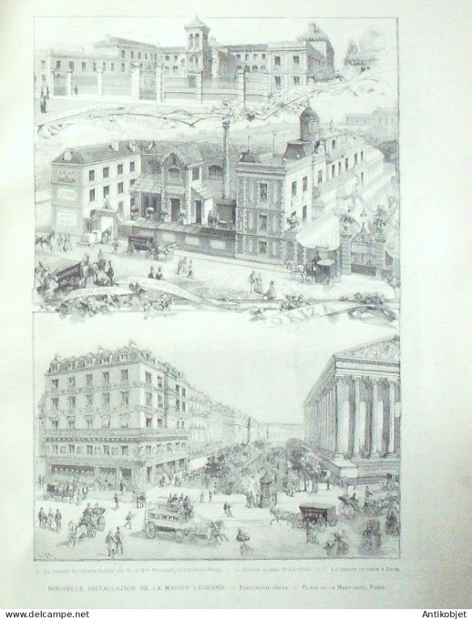 Le Monde illustré 1890 n°1728 Paris élections municipales délégation des syndicats ouvriers