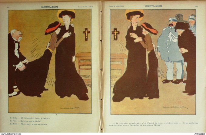 L'Assiette au beurre 1909 # 420 L'Affaire Bassot Galanis Poncet Wagner