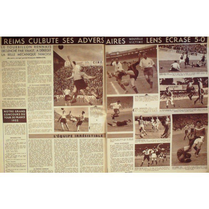 Miroir Sprint 1952 #  327 15 Sep Zatop Ek Reims/Bordeaux Lyon/Pe Rpignan France/Finlande
