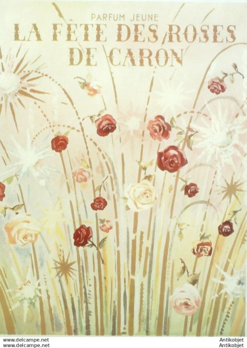 Publicite Cosmetique Caron Fete des roses 1931