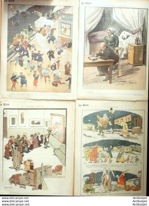 Le Rire 1913 lot 4 revues Fau Villemot Delaw Hemard Falke Fabiano Prejelan