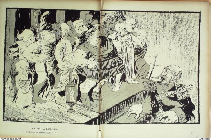 L'Assiette au beurre 1906 # 290 S.M Georges 1er roi des Grecs Camara