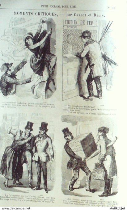 Petit journal pour Rire 1860 # 335 L'Esprit des betes Lefils