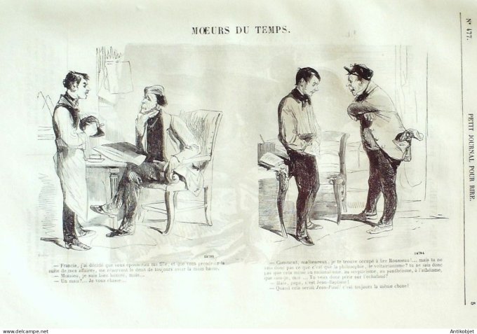 Petit journal pour Rire 1864 # 477 Nos ennemis intimes Luc & Damourette