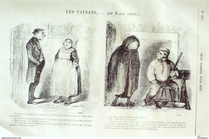 Petit journal pour Rire 1864 # 477 Nos ennemis intimes Luc & Damourette