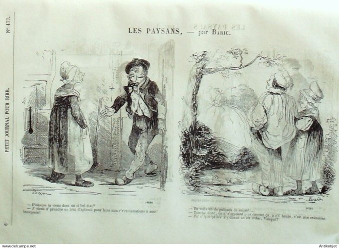 Petit journal pour Rire 1864 # 477 Nos ennemis intimes Luc & Damourette