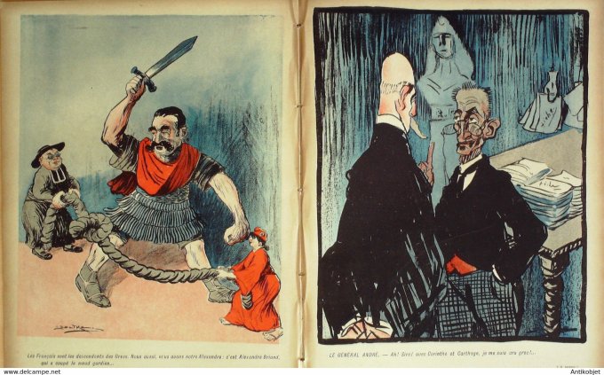 L'Assiette au beurre 1906 # 290 S.M Georges 1er roi des Grecs Camara